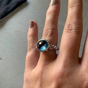 David Yurman Blue Topaz Ring